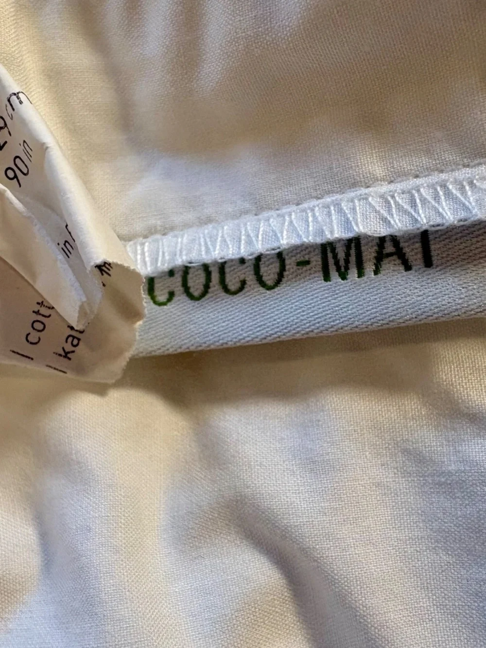 White 100% Cotton Coco-Mat Duvet Cover 104